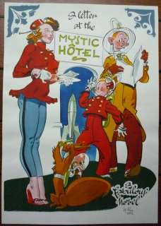 Severin, Al  - Dessin original en couleurs - Mystic hôtel | Catawiki