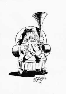 Bas Heymans - Uncle Scrooge - Chair - Art préliminaire original | Catawiki