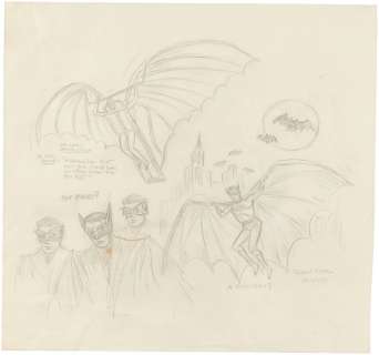 BOB KANE BATMAN ORIGINAL ART AND SLIDES LOT. | Hake’s