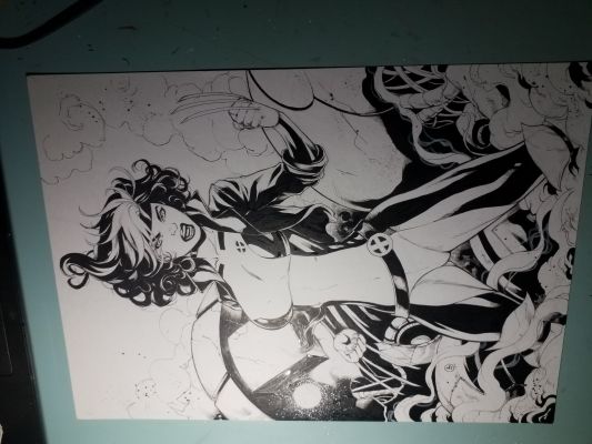 Lanio Sena | X-Men Original Art Rogue A3 | Raremarq (Buy It Now)