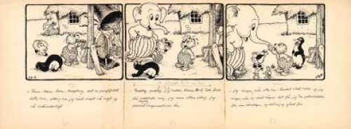 Lot 30 - Vilhelm HANSEN (1900-1992) - Petzi au pays du sommeil Encre…