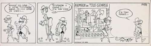 Bara, Guy (1923-2003) "Animaux... | BARA, Guy (1923-2003) "Animaux en tout genre" Strip... | Coutau Bégarie