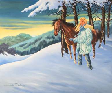 Roels, Benoît | ELLEN. Tableau inédit reprenant un thème de la série Bleu | Coutau Bégarie