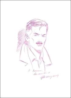 Denayer. Dessin dédicacé Wayne Shelton | BDEnchères