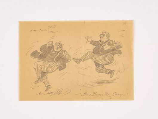 Billy Bunter 1930s original artwork drawn and signed by C.H. Chapman. Pencil on paper. 12 x 8 ins | Comic Book Auctions ltd