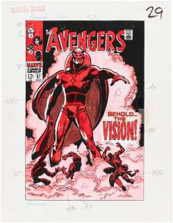 OFFICIAL MARVEL INDEX TO AVENGERS #3 COLOR GUIDES (ANDY YANCHUS COLORIST). | Hake’s