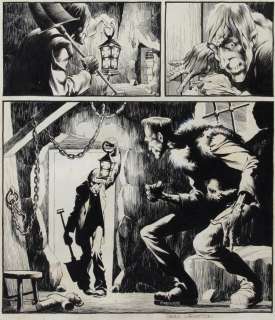 Bernie Wrightson signed original "Frankenstein" cover art for the fanzine Scream Door #1. | Profiles in History