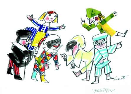 Emanuele Luzzati | I Burattini | Little Nemo