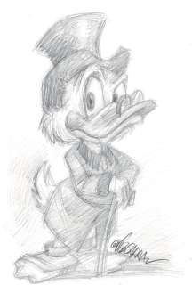 Uncle $crooge - Original Sketch - Vizcarra - Art de crayon | Catawiki
