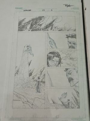 INVINCIBLE #73 PAGE 3 Original Comic Art Burial of Conquest Omni-Man Ryan Ottley | eBay US