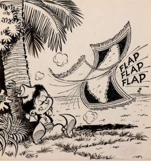 Kiko - Foufi Encre de Chine pour la couverture du Spirou 1606, signée et