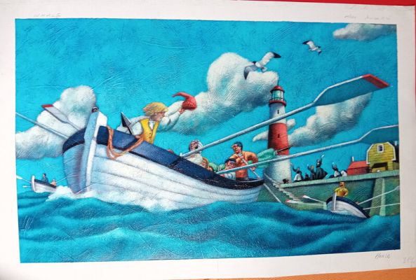 Christophe Hanze | Cover Yann et la baleine | 2DGalleries