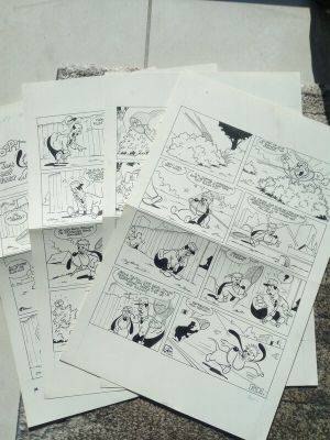 4 planches originales histoire complète droopy | 2DGalleries