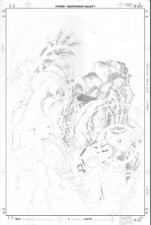 Salvador Larroca - X-Men #160 Cover - Havok & Xorn - All Pencils - Signed 2004