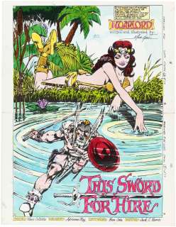 WARLORD #25 NEAR COMPLETE STORY COLOR GUIDES (ADRIENNE ROY COLORIST).