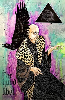 Megan Hutchison | Aleister Crowley Original Art | Megan Hutchison