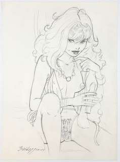 Roberto Baldazzini - illustraz. origin. "Giocattoli" - Page volante | Catawiki