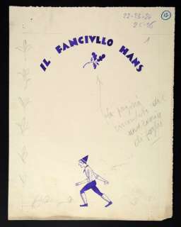 Bruno Angoletta - "Il Fanciullo Hans" Illustrazione originale (Master Of Drawing) | Catawiki