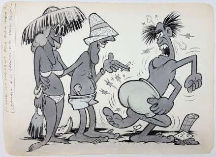 Benito Jacovitti - illustrazione originale - Page volante - (1963) | Catawiki