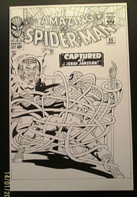 STEVE DITKO:(AMAZING SPIDER-MAN # 25) ORIG,RECREATION ART COVER (CLASSIC) | eBay US (Buy It Now)