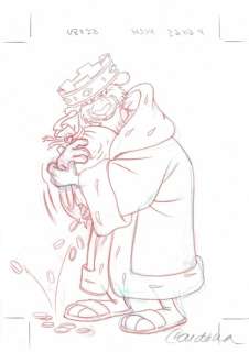 Richard King, Robin Hood - Disney Studios - Original Production Drawing - Josep Maria Cardona - Crayon d’art - (1990) | Catawiki