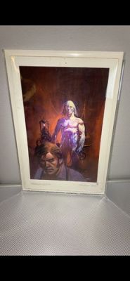 Ken Barr FRANKENSTEIN Original Art Oil / Acrylic Painting Famous Monster RARE! | eBay US