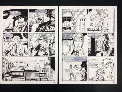 Martyn Mistére n° 269 - Programma "multilife" - 2x tavole originali  - Page volante - (2004) | Catawiki