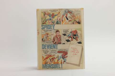Jean Frisano - Spiderman... | JEAN FRISANO - SPIDERMAN / Calque original de couleurs... | Aibo Art Auction