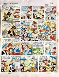 JACOVITTI - Original page for "Cocco Bill e la Revolucion". Cm. 31x37,5. Signed. Mint. Code 287.