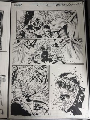 VENOM VS KNULL Origjnal Interior Comic Art | eBay US (Buy It Now)