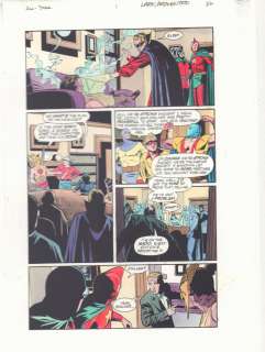 Doug Hazlewood, John Kalisz, Michael Lark | All Star Comics #1 P.26 Color Guide Art - Team At Jsa Headquarters - 1999 | Anthony’s Comic Book Art