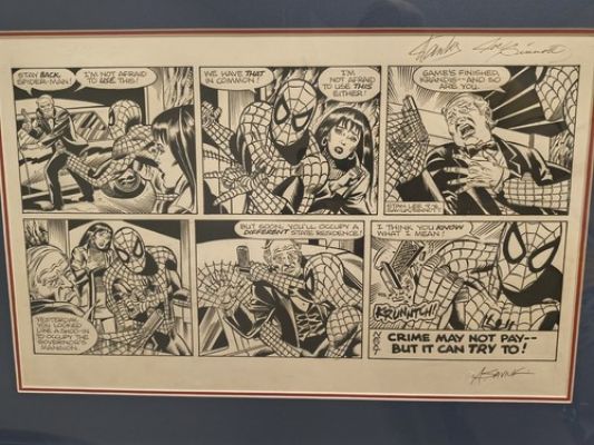 Amazing SpiderMan Original NewspaperComic Art Sunday Strip 2008 Signed Stan Lee | eBay US (Buy It Now)