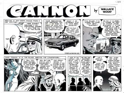 Cannon, C123A, strip partiel, (Wood and Richter, 1973) | Planet Original Art