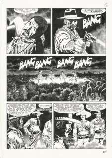 Tex, Albo Gigante  #27 - Fabio Civitelli - tavola orig. "La Cavalcata del Morto" - Page volante - (2012) | Catawiki