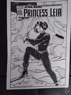  - Malgrain, Christian  - Projet de couverture originale - Star Wars - Princess Leia 