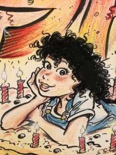 Bosschaert, Jan - Originele tekening in kleur - Sam, 25 jaar - (2015) | Catawiki