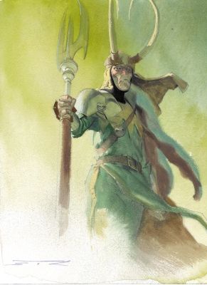 Loki with scepter by Esad Ribic | DiTullio Art Collective