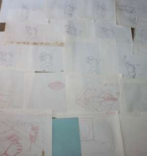 Tintin - 22x Croquis préparatoire pour film d animation - On a marché sur la lune - (années 60) | Catawiki