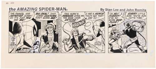 THE AMAZING SPIDER-MAN 1980 DAILY STRIP ORIGINAL ART BY JOHN ROMITA SR. | Hake’s