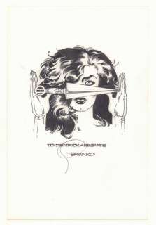 Jim Steranko - madame hydra (viper) drawing - signed