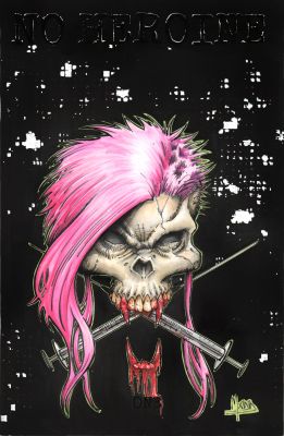Criss Madd | No Heroine Skull Sketch Cover | Raremarq (Buy It Now)