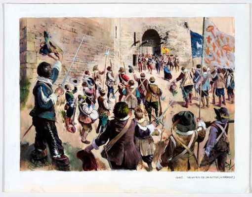 Follet Illustration... | Lot 23 - Follet Illustration à l’acrylique pour cette représentation... | Tessier Sarrou