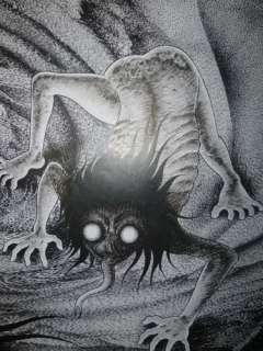 Original Manga Drawings splash page (Lizard Girl) by Hideshi HINO