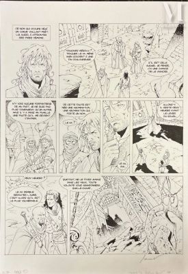 Xavier, Philippe (Né En 1969) | Lot 196 : Croisades Tome 2, planche 99. | Millon