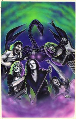 Scorpions original comic cover painting Rock N Roll Comics 1992 Scott Jackson | eBay US