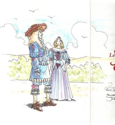 Lot 198 - Goepfert. Dessin original dédicacé Fou du Roy | BDEnchères