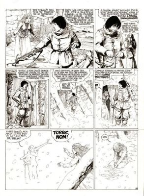 Lot 673 - Rosinski. Planche originale Thorgal | BDEnchères