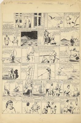 Raymond Poivet (1910-1999) | Lot 142 : Christophe Colomb 1941 Encre sur papier signé et daté en bas à… | Fauve Paris