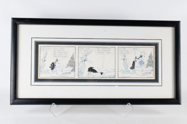 Lot 424 - Warner Brothers Comic Strip Looney Tunes Production Art | Bodnars Auction