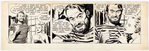 Alex Raymond | Rip Kirby Daily Comic Strip Original Art dated 7-27-49 (King Features Syndicate, 1949). | Heritage